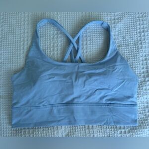 Lululemon Energy Longline Bra Size 10 Pale Blue